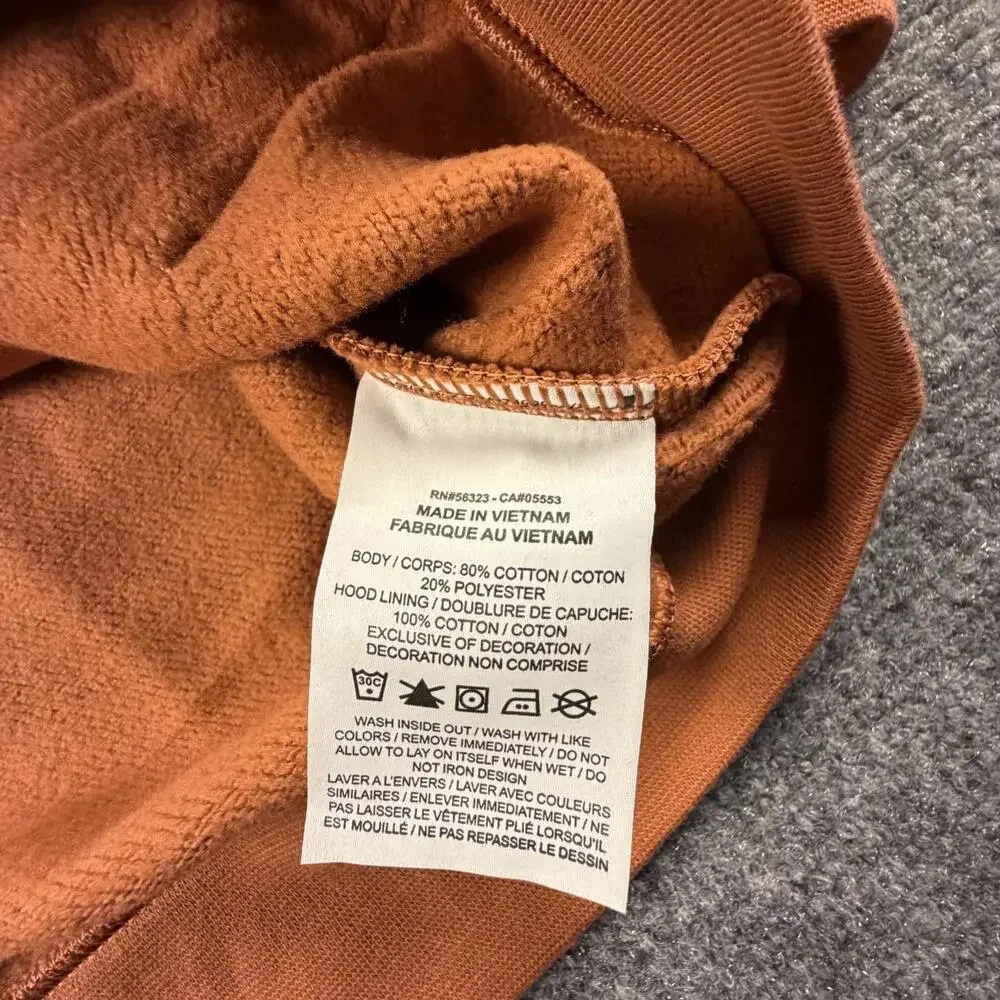 Nike Men's Hoodie Sweatshirt Size‎ Small Rust Orange #1127